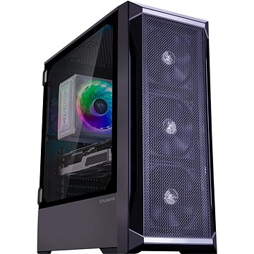 Obrázok case Zalman miditower Z8, E-ATX/ATX/mATX/Mini-ITX, bez zdroje, 2x USB3.0, černá Z8