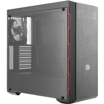 Obrázok Cooler Master computer case MasterBox MB600L WO/ODD Red (MCB-B600L-KA5N-S00)