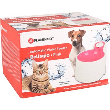 Obrázok Flamingo Automatická fontánka Bellagio ružová 2000 ml (5400585095821)