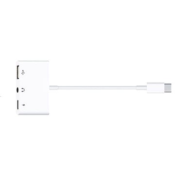 Obrázok COTEetCI adaptér 3 v 1 USB-C na Jack 3,5 mm, USB-C a USB-A (33015)