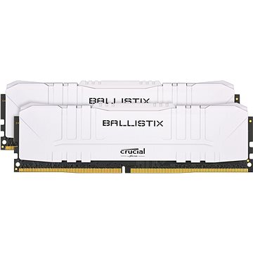 Obrázok 16GB DDR4 3000MHz Crucial Ballistix CL15 2x8GB White BL2K8G30C15U4W