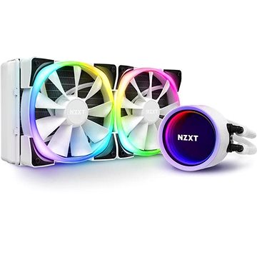 Obrázok NZXT vodní chladič Kraken X53 RGB / 2x 120mm fan / LGA 2066/2011(-3)/1366/1156/1155/1151/1150/AM4 / bílá, RL-KRX53-RW