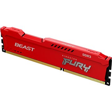 Obrázok DIMM DDR3 8GB 1866MHz CL10 KINGSTON FURY Beast Red, KF318C10BR/8