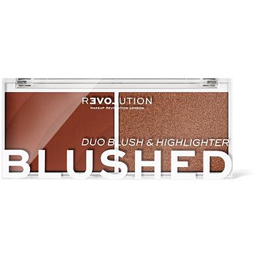 Obrázok Revolution Relove Colour Play Blushed Duo Blush & Highlighter 5,8 g paletka s rozjasňovačom a lícenkou pre ženy Baby