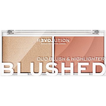 Obrázok Revolution Relove Colour Play Blushed Duo Blush & Highlighter 5,8 g paletka s rozjasňovačom a lícenkou pre ženy Sweet