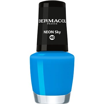 Obrázok Dermacol Neon 5 ml lak na nechty pre ženy 40 Neon Sky