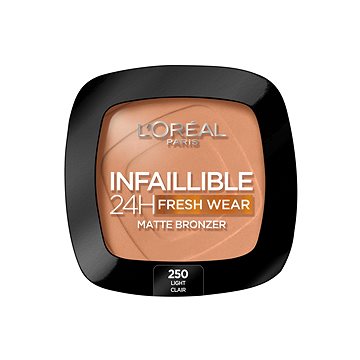 Obrázok ĽORÉAL PARIS Infaillible 24 H Fresh Wear Soft Matte Bronzer 250 Light jemne matný bronzer 9 gr (3600524051921)