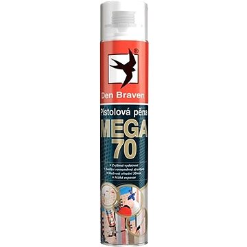 Obrázok Den Braven Pištoľová pena Mega 70 - žltá - 870 ml