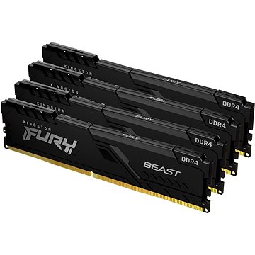 Obrázok Kingston FURY 128 GB KIT DDR4 2666 MHz CL16 Beast Black (KF426C16BBK4/128)