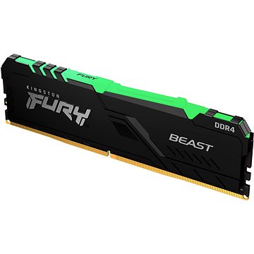 Obrázok Kingston FURY 16 GB DDR4 3200 MHz CL16 Beast RGB 1Gx8 (KF432C16BB1A/16)