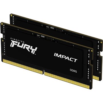 Obrázok Kingston FURY SO-DIMM 16GB KIT DDR5 4800MHz CL38 Impact (KF548S38IBK2-16)