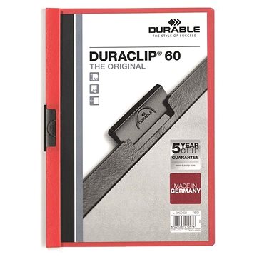 Obrázok Durable Duraclip Original A4 60 červený