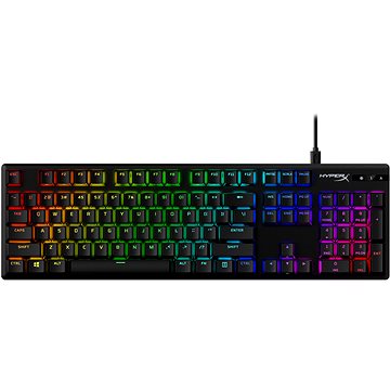 Obrázok HyperX Alloy Origins PBT - Aqua, US (639N5AA#ABA) čierna