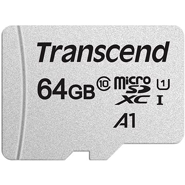 Obrázok Transcend microSDXC 300S-A 64GB Class 10 UHS-I U1, DF-TS64GUSD300S-A