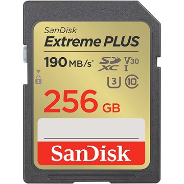 Obrázok SanDisk SDXC Extreme Plus 256GB UHS-I U3 (190R/130W) (SDSDXWV-256G-GNCIN)