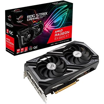 Obrázok ASUS VGA AMD ROG-STRIX-RX6600XT-O8G-GAMING, RX 6600 XT, 8GB GDDR6, 3xDP, 1xHDMI, 90YV0GN0-M0NA00