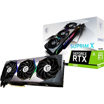 Obrázok MSI VGA NVIDIA GeForce RTX 3080 SUPRIM X 10G LHR, RTX 3080, 10GB GDDR6X, 3xDP, 1xHDMI, RTX 3080 SUPRIM X 10G LHR