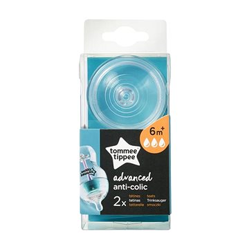 Obrázok TOMMEE TIPPEE - Náhradný cumlík C2N ANTI-COLIC, rýchly prietok 6+, 2ks