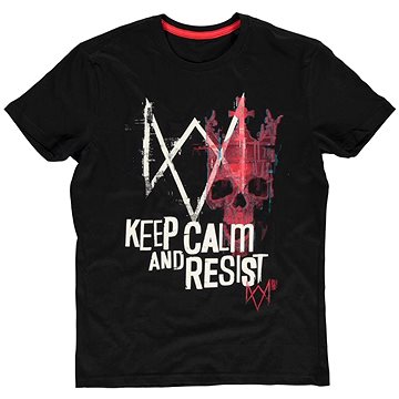 Obrázok Difuzed - Bioworld Europe Tričko Watch Dogs: Legion - Keep Calm and Resist, farba černá, veľkosť L