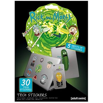 Obrázok Pyramid International Sada vinylových samolepek Rick and Morty - Adventures (30 ks)