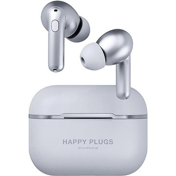 Obrázok Happy Plugs Air 1 Zen Silver (1692)