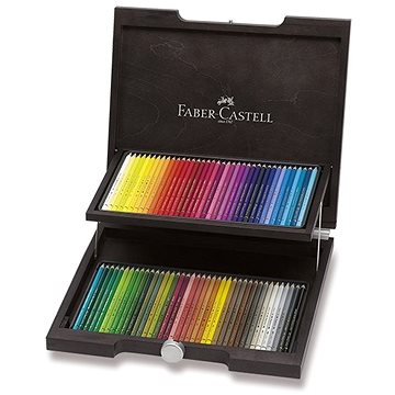 Obrázok Pastelky Faber-Castell Polychromos, 72 farieb, drevená kazeta (4005401100720)