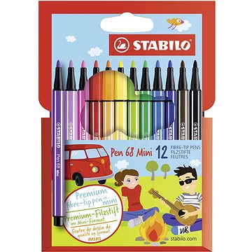 Obrázok Fixy stabilo pen 68 mini, 12 ks