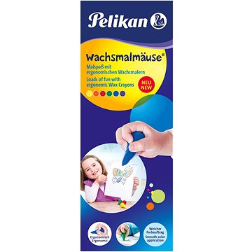 Obrázok Pelikan Voskovky- Myška,ergonomicky tvarované,sada 6ks