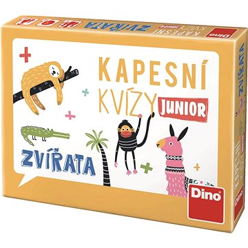 Obrázok Dino, vreckové kvízy junior – zvieratá (8590878622319)