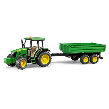 Obrázok Bruder 2108 Traktor John Deere 5115M a vlečkou