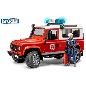 Obrázok Bruder - Hasičské auto Land Rover s figurkou