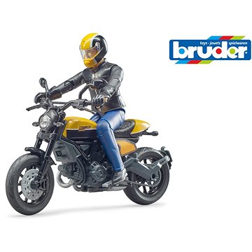 Obrázok BRUDER - 63053 Motocykel Ducati Scrambler s jazdcom