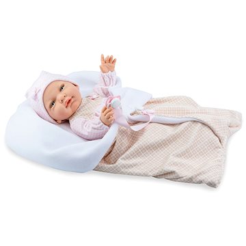 Obrázok MARINA & PAU - 1622-K Bábika s fusakom - bábätko New Born dievčatko - 45 cm