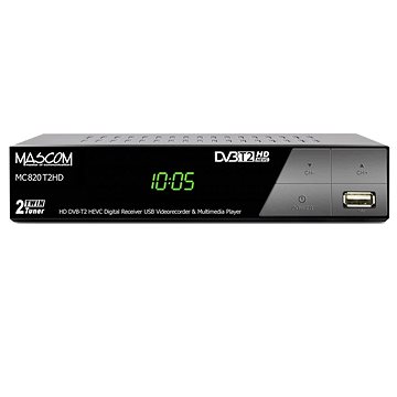 Obrázok Mascom MC820 T2 HD Twin tuner H.265 HEVC (V004b12i)