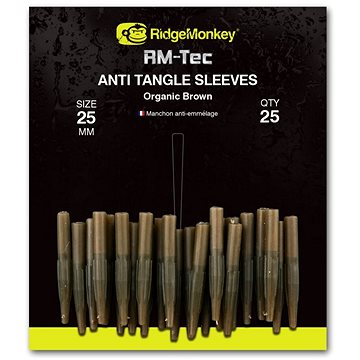 Obrázok Převlek RidgeMonkey RM-Tec Anti Tangle Sleeves 25mm hnědý 25ks