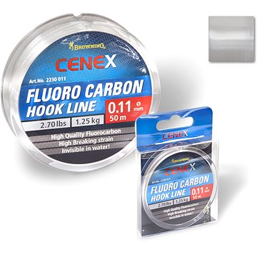 Obrázok Feeder fluorocarbon Cenex Hook line - priehladný 50m 0,17mm / 2,95kg