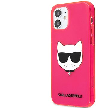 Obrázok Karl Lagerfeld TPU Choupette Head Kryt na Apple iPhone 12 mini Fluo Pink (3700740503072)