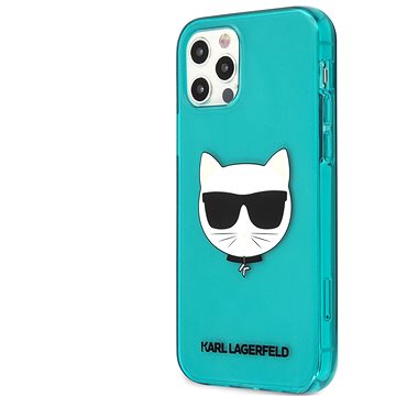 Obrázok Karl Lagerfeld TPU Choupette Head Kryt na Apple iPhone 12/12 Pro Fluo Blue (3700740503058)