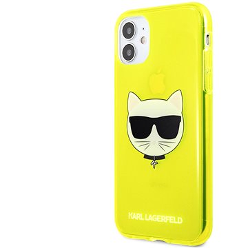 Obrázok Karl Lagerfeld TPU Choupette Head Kryt na Apple iPhone 11 Fluo Yellow (3700740503461)