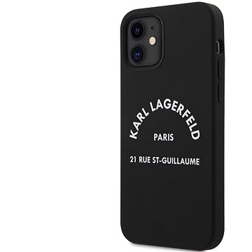 Obrázok Karl Lagerfeld Rue St Guillaume Silikónový Kryt pre Apple iPhone 12 mini Black (3700740498279)