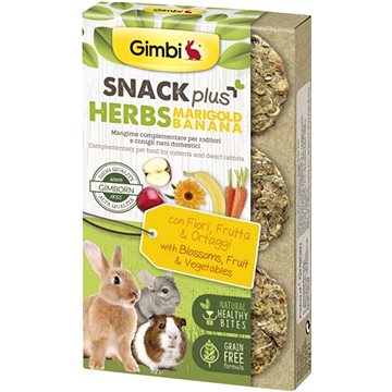 Obrázok Gimbi Snack Plus Marigold bylinky a banán 50 g (4002064209036)