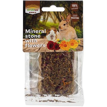 Obrázok Nature Land Kameň Nibble minerálny s kvetmi 100 g (8595681805317)