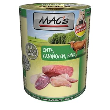 Obrázok MACs Cat Kachna, králík, hovězí 400g