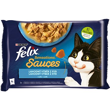 Obrázok Felix Sensations Sauces treska a sardinky 4× 85 g (7613039777961)