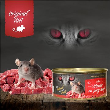 Obrázok Farm Fresh Cat Whole Mouse on juicy Beef konzerva 100g