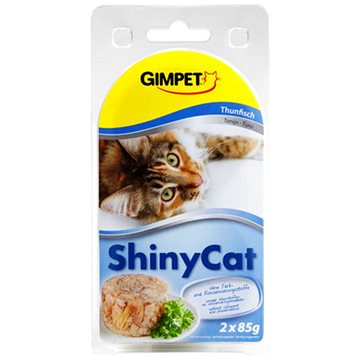 Obrázok Gimpet kočka konz. ShinyCat tuňak/kuře 2x70g