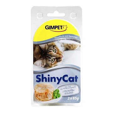 Obrázok Gimpet kočka konz. ShinyCat tuňak/krevety 2x70g