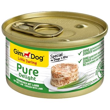 Obrázok GimDog PURE Delight kura s jahňacím 85 g (4002064513188)