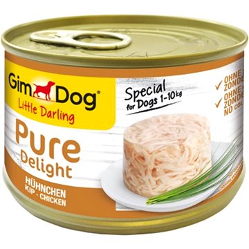 Obrázok GimDog Pure Delight Little Darling kura 150 g (4002064513072)