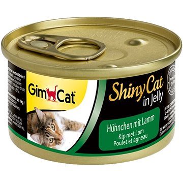 Obrázok GimCat Shiny Cat kura s jahňacím 70 g (4002064414584)